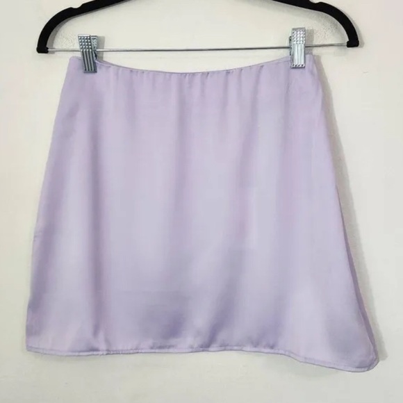 WeWoreWhat Purple Asymmetrical Pencil Mini Skirt - Picture 2 of 8